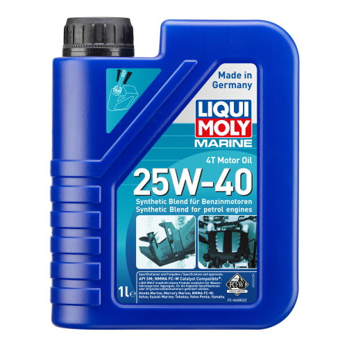 Минеральное моторное масло для лодок Marine 4T Motor Oil 25W-40 - 1 л