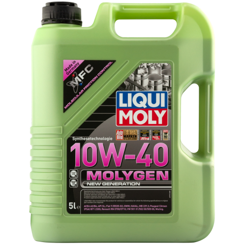 Синтетическое моторное масло Molygen New Generation 10W-40 - 5 л